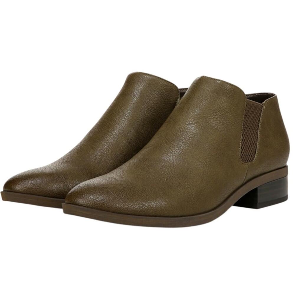 SOUL Naturalizer Womens Respect Ankle Boots Size 8 Wide EU 38.5 Green NIB